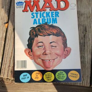 1982 Vintage E.T./Pac Man/Star Wars/Mad Sticker Album Books Lot